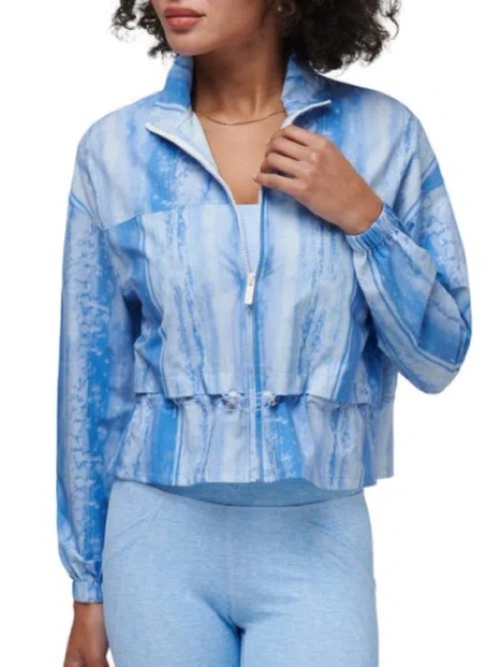 138. Travis Mathew Girls' Weekend Blouson Jacket Cornflower Blue